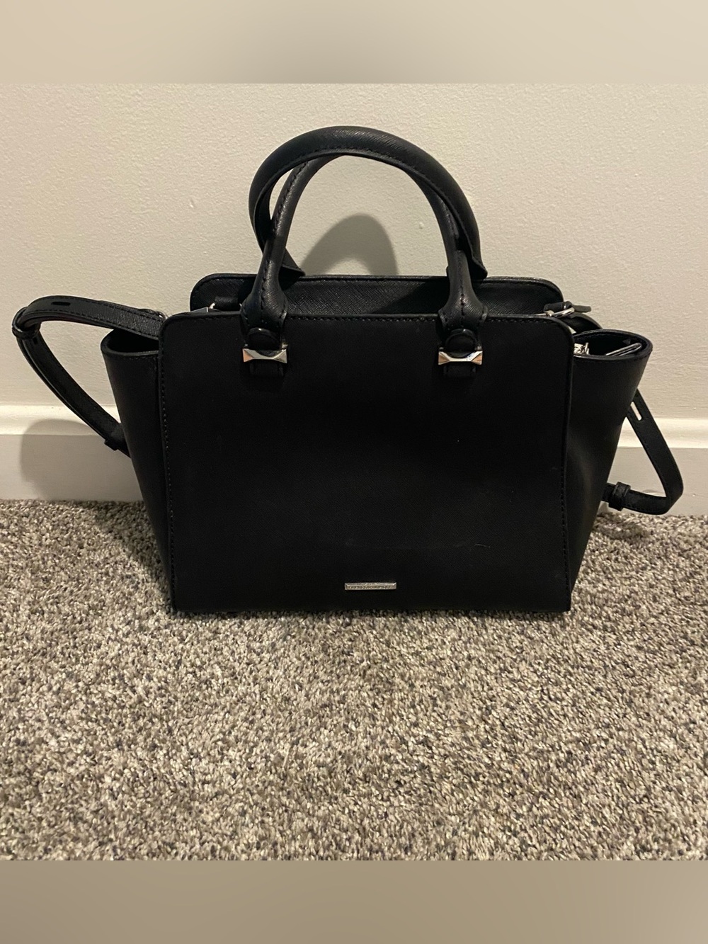 Rebecca Minkoff Avery Tote Bag Black Satchel/crossbody Handbag great condition!